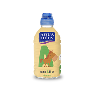 Botella agua Aquadeus para niños con caballo