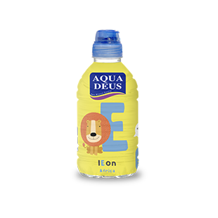 Botella agua Aquadeus para niños con león